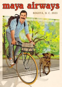 Afiche maya airways Don Fingo